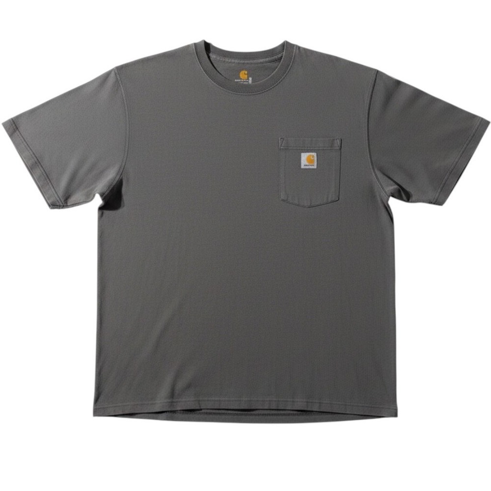 Carhartt K87‎ Pocket T-Shirt Mens XL Gray Short Sleeve Heavyweight Workwear Tee